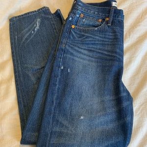 NWOT Madewell Classic Straight Jeans Croston wash